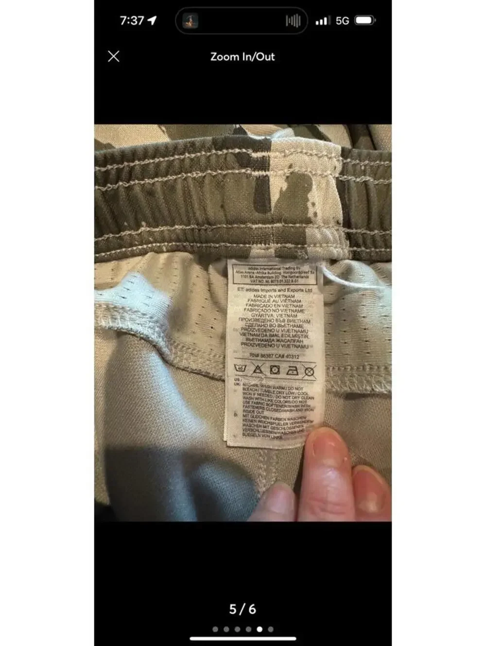 Adidas Men’s Soccer Tiro 14 Training Joggers sz Sm Camo